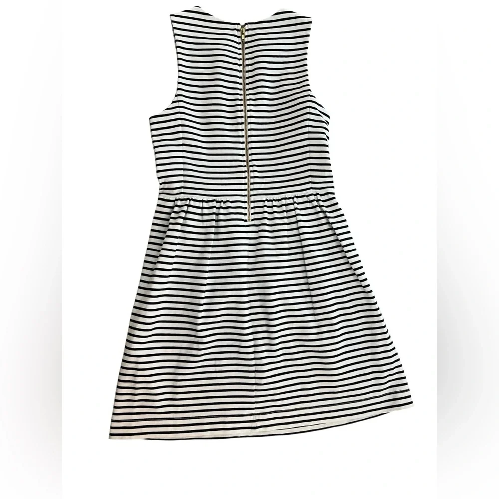 J.Crew Daybreak Striped Pleated Ponte Mini Dress - Size Small - Picture 3 of 16